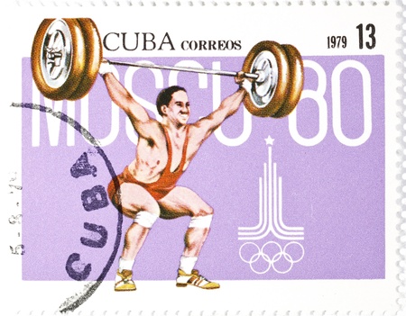 postage stamp dedicated to the championship of the bar Cuba 1979のeditorial素材