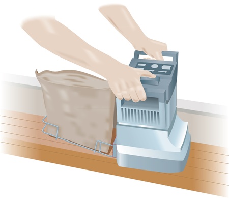 Floor edge sanderのイラスト素材