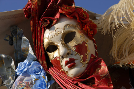a venice carnival maskの写真素材