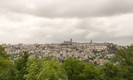 a view of the city of Rodez in Franceの写真素材