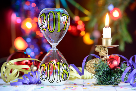 a composition of happy  new year 2018