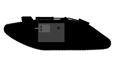 a light battle tank of the First World Warのイラスト素材