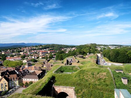 a view of Belfort town in Franceの写真素材