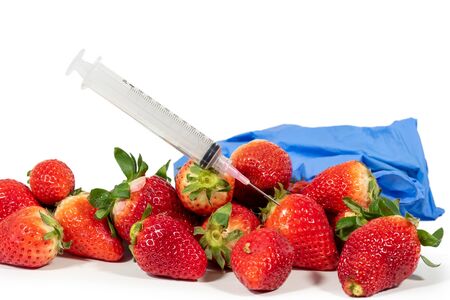 a genetic modification of fruits and vegetables.の写真素材