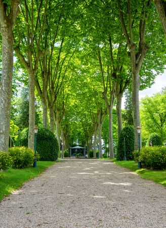 View of park of Oloron Sainte Marie, franceの写真素材