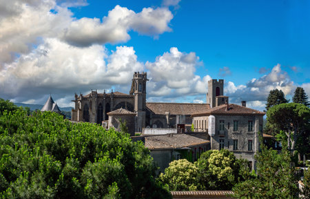 A view of the city of Carcassonne, a fortified town in the south of France