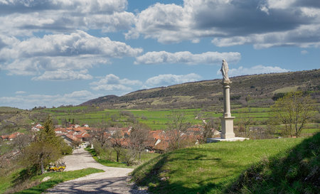 A view of Mont Balvay, Rhone Alpes, Ain, Franceの写真素材
