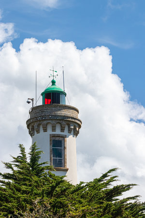 the Arzon lighthouse, in the Gulf of Morbihanの写真素材