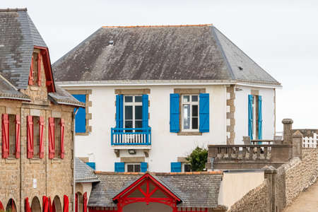 the village of Batz, in Brittanyの写真素材