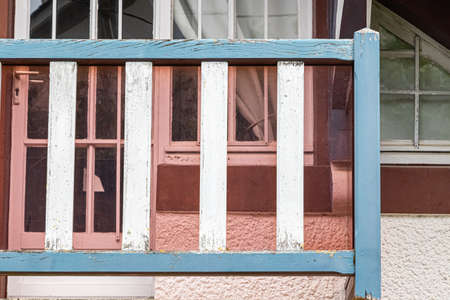 house facade in La Bauleの写真素材