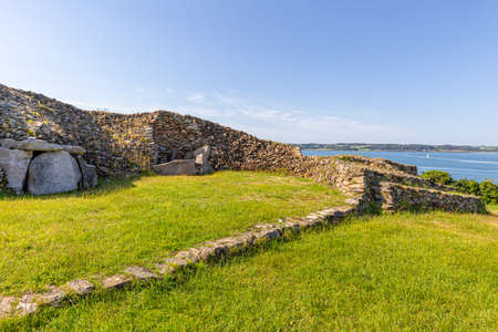 the great cairn of Barnenez in Brittanyのeditorial素材