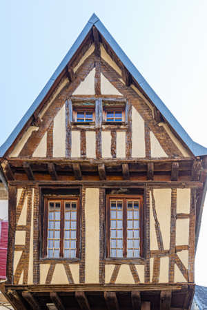 facades of houses in the historic old town of Morlaix