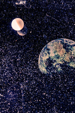 marbles thrown into water