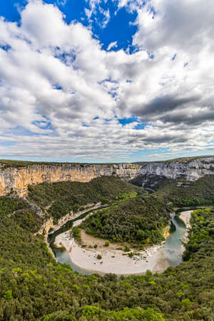 the gorges of the Ardecheの写真素材