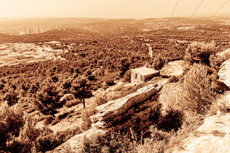 the open-air dump at SeptÃ¨mes les Vallons, north of Marseilleの写真素材