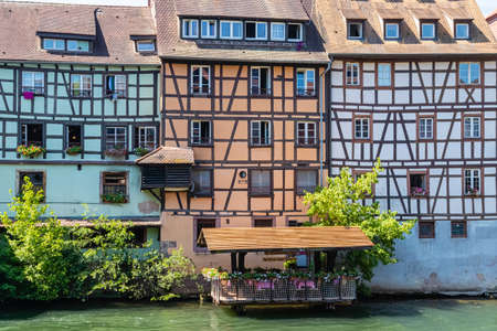 house facade in strasbourg, alsace