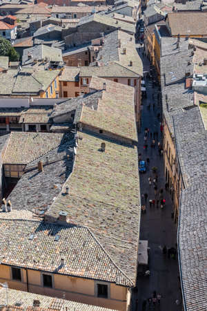 the town of Orvieto, in Umbria, Italyの写真素材