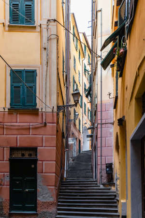 Camogli, village on the Portofino peninsula, in Liguriaのeditorial素材