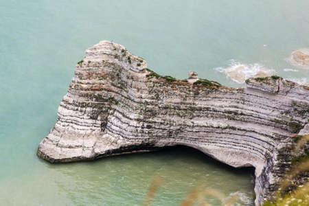 the cliffs of Fecamp, in Normandyの写真素材