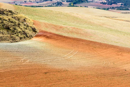 the rock formation of Serrania de Cuenca, Spainの写真素材