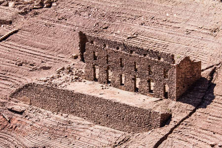 the Mansilla de la Sierra dam, in the province of Rioja, dry