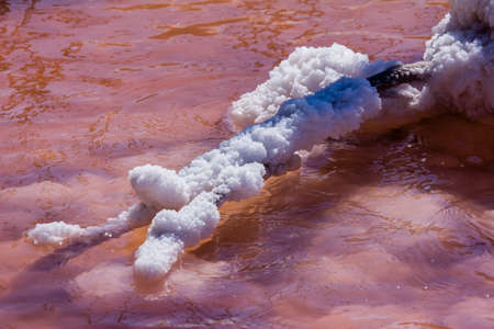 the salt lake of Lavalduc, in Provence