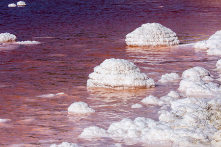 the salt lake of Lavalduc, in Provence