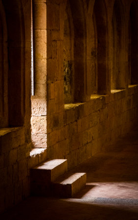 the Cistercian abbey of Thoronet, in the Var in Provenceのeditorial素材