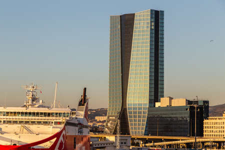 the new towers of Marseilleのeditorial素材