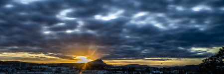 sunrise on the Sainte Victoire mountain