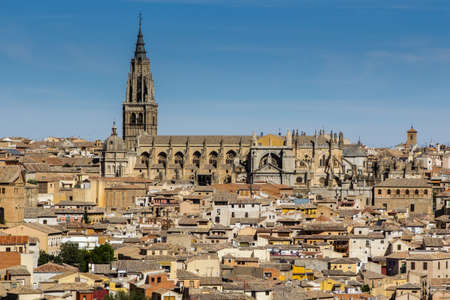 the city of Toledo, in central Spain, in Castile-La Mancha, listed as a UNESCO World Heritage Site for its architectural richesのeditorial素材