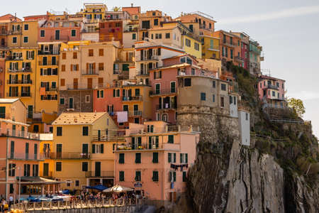 village of Cinqueterre, Italyのeditorial素材
