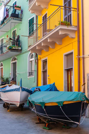 village of Cinqueterre, Italyのeditorial素材