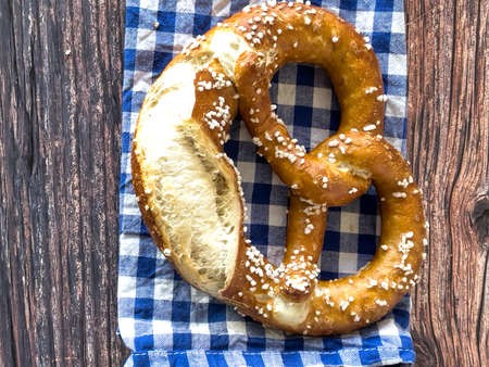 Bavarian pretzelの写真素材