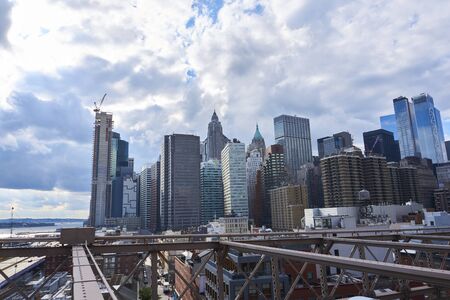 Dramatic City scene in NEw Yorkの写真素材