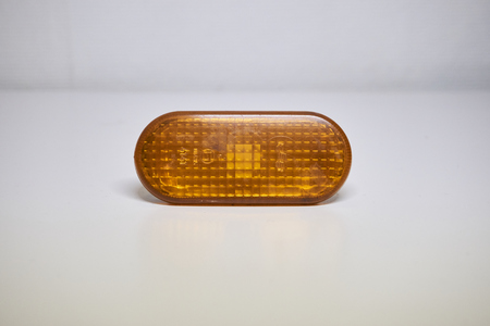 Orange car lights in a photostudioの写真素材