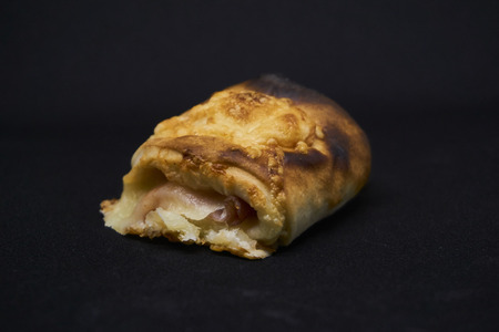 Pizza bun with cheeseの写真素材