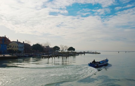 Leaving Buranoの写真素材