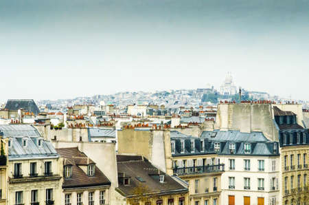 View of Sacre Coeur, Paris, from distance