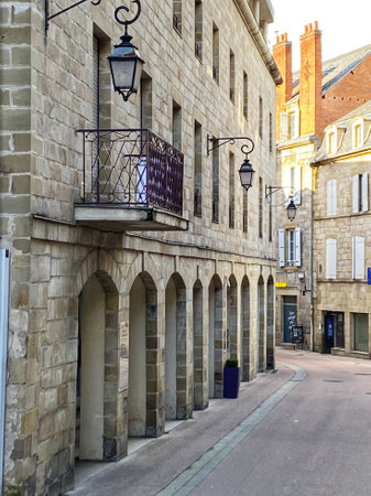 Street in the old townの写真素材