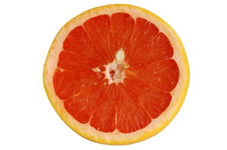 Grapefruit close-up isolatedの写真素材