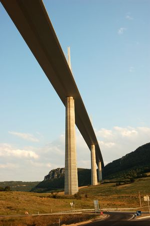 The Millau Viaduct in Franceのeditorial素材