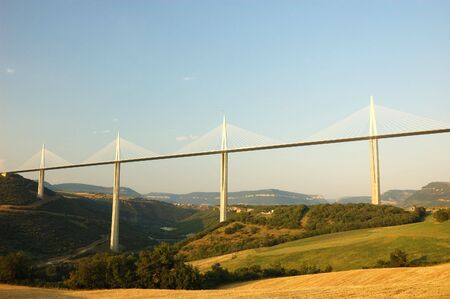 The Millau Viaduct in Franceのeditorial素材