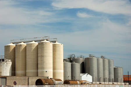 Industrial Fuel Storage at Portの写真素材
