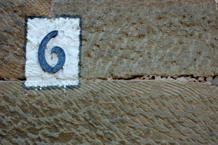 House number sixの写真素材