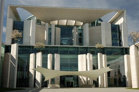 Chancellor's Office Building in Berlin, Germanyの写真素材