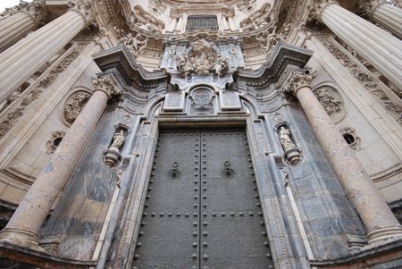 Cathedral Church of Saint Mary in Murcia, Spainの写真素材