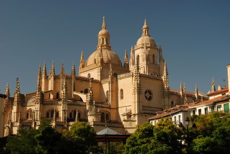 Cathedral of Segovia, Spainの写真素材