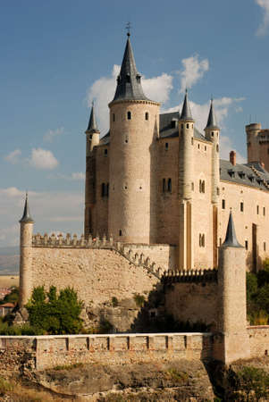 The famous Alcazar of Segovia, Spainの写真素材