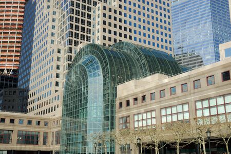 Modern buildings in the cityの写真素材
